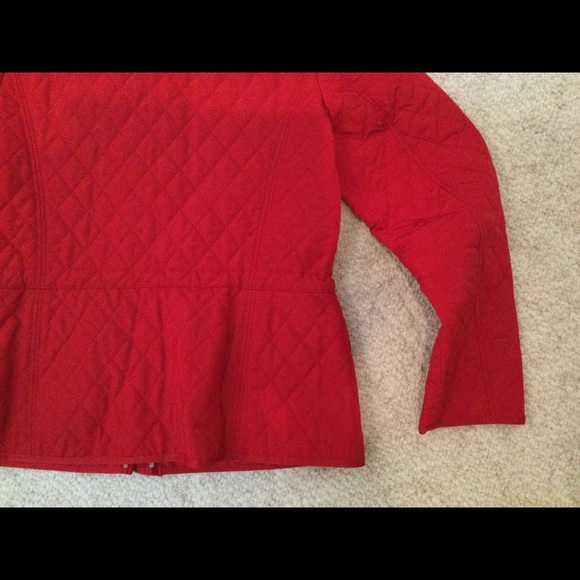 - Talbots Quilted Red Jacket Medium - Picture 5 of 10